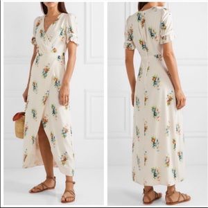 Madewell Ruffle-Sleeve Maxi Dress in Classic Corsage Size 12